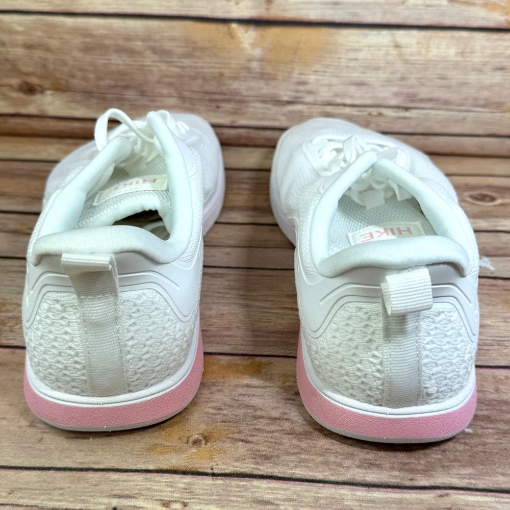 NWOB Hike Footwear HF Wave White Pink Pain Free Walk Shoes Barefoot Sneakers 10